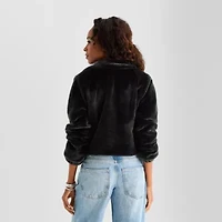 Jingle Ball Womens Lightweight Cropped Coat