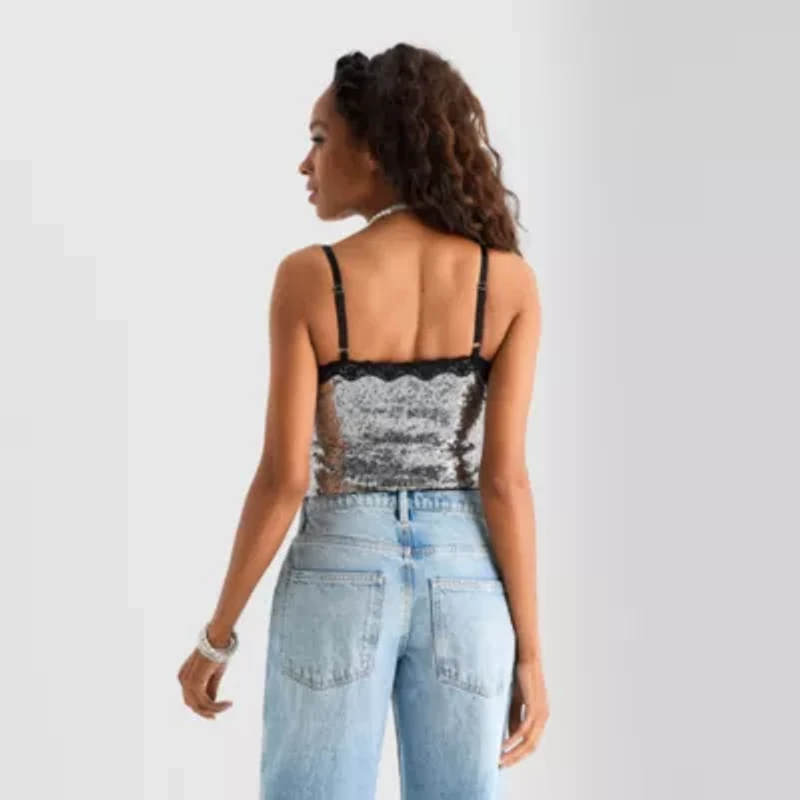 Jingle Ball Womens V Neck Sleeveless Camisole