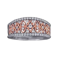 1/2 CT. T.W. Diamond 10K Two-Tone Gold Ring