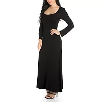 24/7 Comfort Apparel Womens Long Sleeve Maxi Dress