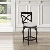 Hillsdale House Ellendale Counter Height Upholstered Swivel Bar Stool