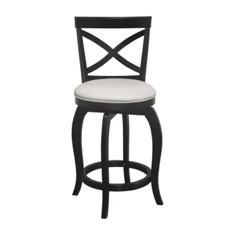 Hillsdale House Ellendale Counter Height Upholstered Swivel Bar Stool