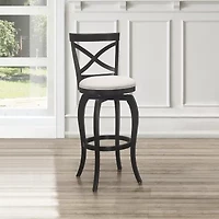 Hillsdale House Ellendale Upholstered Swivel Bar Stool
