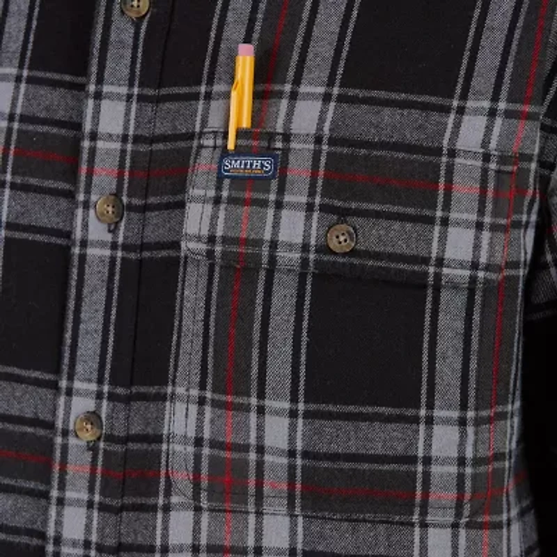 Smiths Workwear Mens Long Sleeve Regular Fit Flannel Shirt