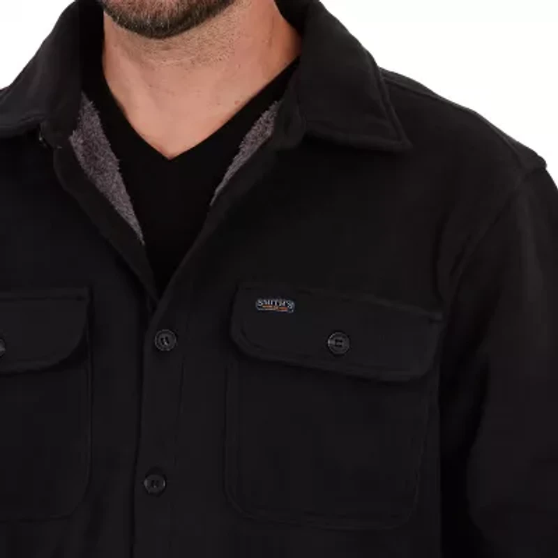 Smiths Workwear Sherpa Mens Fleece Shirt Jacket