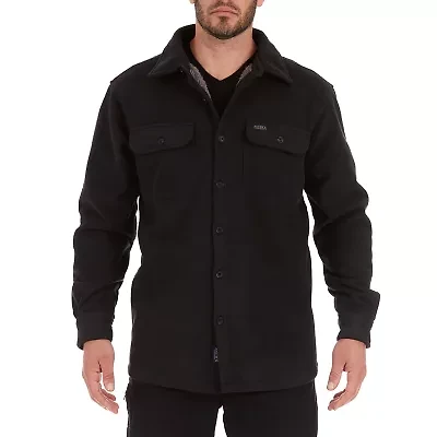 Smiths Workwear Sherpa Mens Fleece Shirt Jacket