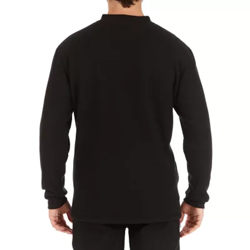 Smiths Workwear Sherpa Bonded Mens Long Sleeve Regular Fit Henley Shirt