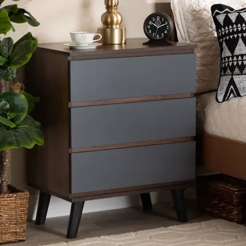 Roldan Bedroom Collection 3-Drawer Chest