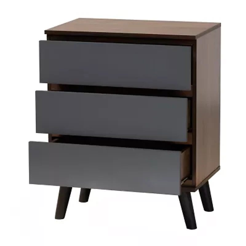 Roldan Bedroom Collection 3-Drawer Chest