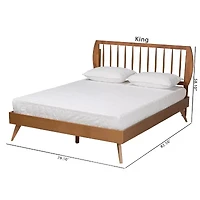 Emiko Wooden Platform Bed