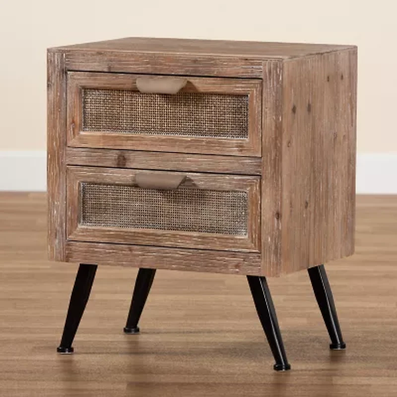 Calida Bedroom Collection Mid Century Nightstand