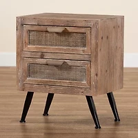 Calida Bedroom Collection Mid Century Nightstand