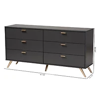 Kelson Bedroom Collection 6-Drawer Dresser