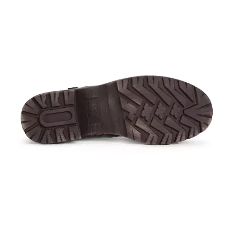 Muk Luks Womens Logger Banff Block Heel Winter Boots