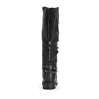 Muk Luks Womens Logger Victoria Stacked Heel Winter Boots