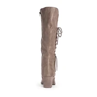 Muk Luks Womens Lacy Leo Stacked Heel Winter Boots