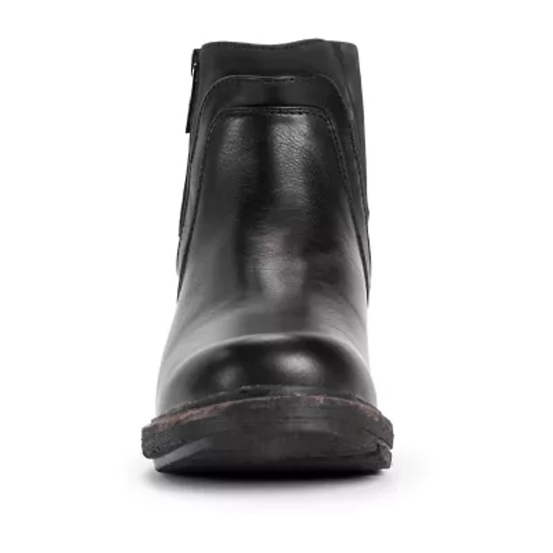 Muk Luks Womens Spike Chicago Stacked Heel Winter Boots