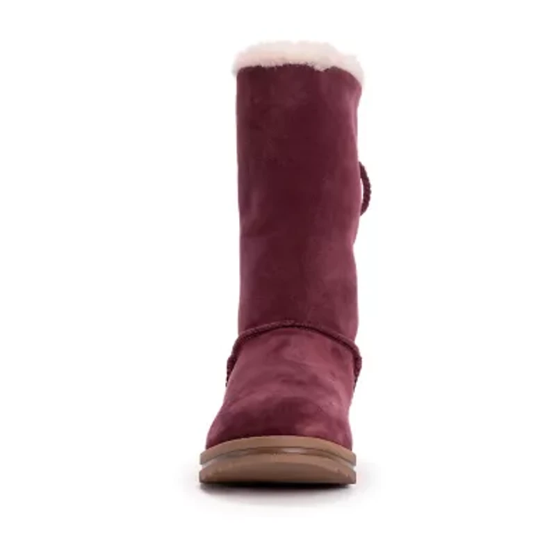 Muk Luks Womens Ziggy Rodeo Flat Heel Winter Boots