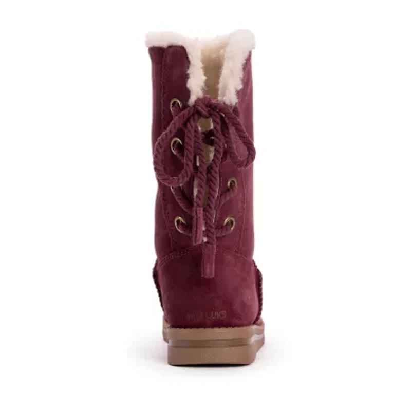 Muk Luks Womens Ziggy Rodeo Flat Heel Winter Boots