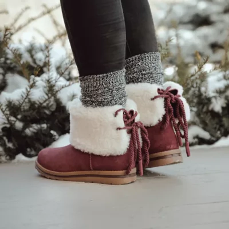 Muk Luks Womens Ziggy Rodeo Flat Heel Winter Boots