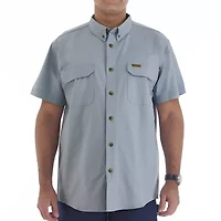 Smiths Workwear Stretch Full Swing Mens Short Sleeve Regular Fit Fabric Button-Down Shirt