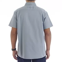 Smiths Workwear Stretch Full Swing Mens Short Sleeve Regular Fit Fabric Button-Down Shirt