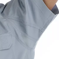 Smiths Workwear Stretch Full Swing Mens Short Sleeve Regular Fit Fabric Button-Down Shirt