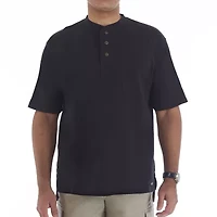Smiths Workwear Mens Short Sleeve Regular Fit Henley Shirt