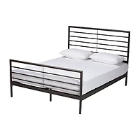 Alva Metal Headboard and Footboard Platform Bed