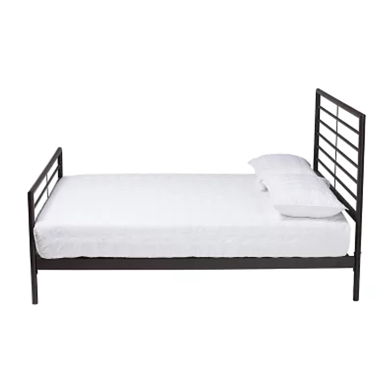 Alva Metal Headboard and Footboard Platform Bed