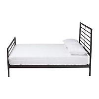 Alva Metal Headboard and Footboard Platform Bed