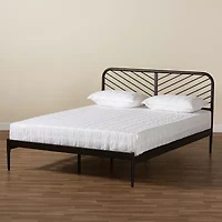 Dora Metal Headboard and Footboard Platform Bed