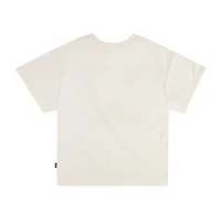 Levi's Big Kid Girls Round Neck Short Sleeve Oversized Graphic T-Shirt
