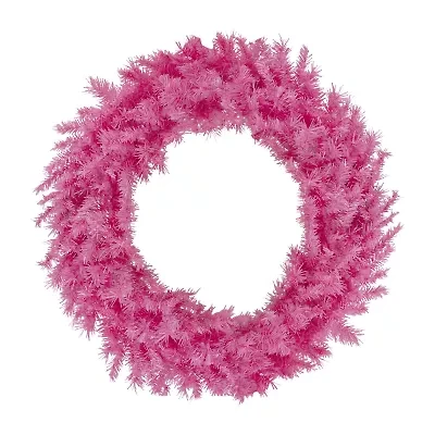 Northlight Pink Spruce Unlit Wreath