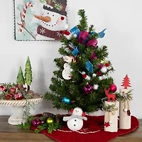 Northlight Pine With Multicolor Lights 2 Foot Pre-Lit Pine Christmas Tree