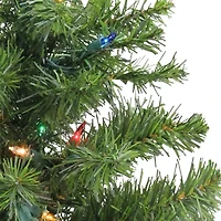 Northlight Pine With Multicolor Lights 2 Foot Pre-Lit Pine Christmas Tree