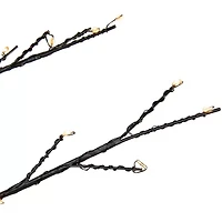 Northlight Matte Black White Led Lighted 7 Foot Pre-Lit Christmas Tree