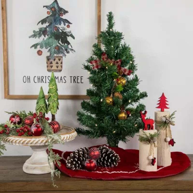 Northlight Medium Mixed Classic White Led Lights 2 Foot Pre-Lit Pine Christmas Tree