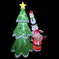 Northlight Santa Snowman And Penguin Outdoor Christmas Yard Art