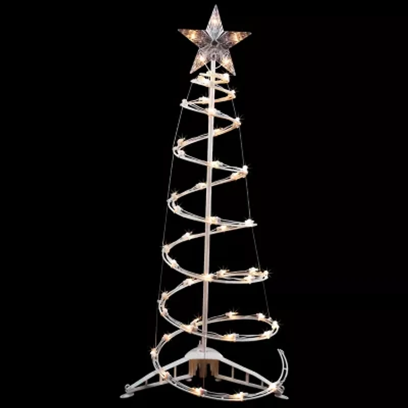 Northlight Clear Lighted Spiral Christmas Yard Art