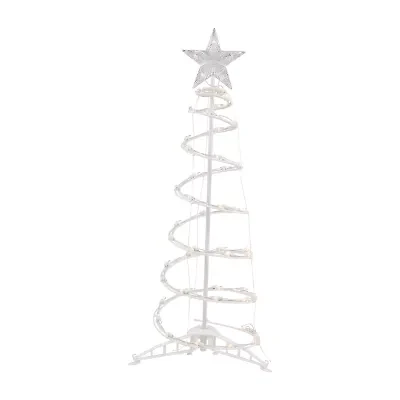 Northlight Clear Lighted Spiral Christmas Yard Art