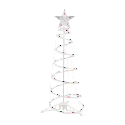Northlight Multi Color Lighted Spiral Christmas Yard Art