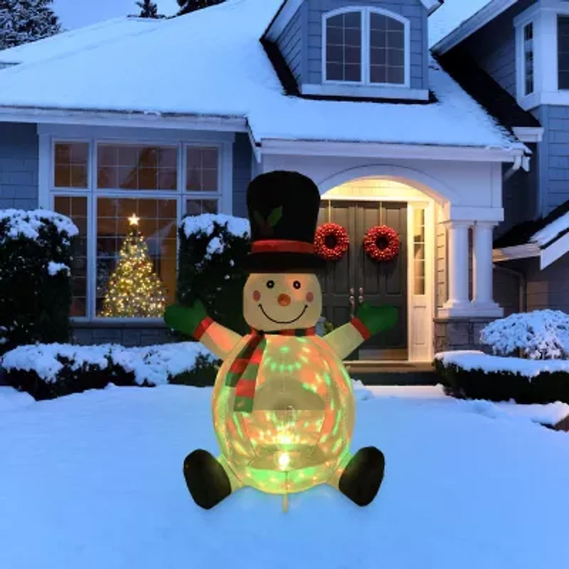 Northlight Snowman With Hat Christmas Inflatable