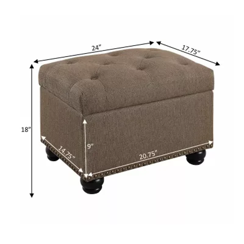 5th Avenue Storage Ottoman