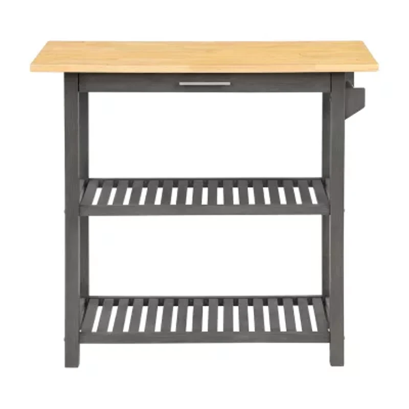 Designs2go Wood-Top Kitchen Island
