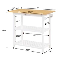 Designs2go Wood-Top Kitchen Island
