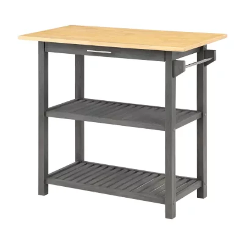 Designs2go Wood-Top Kitchen Island