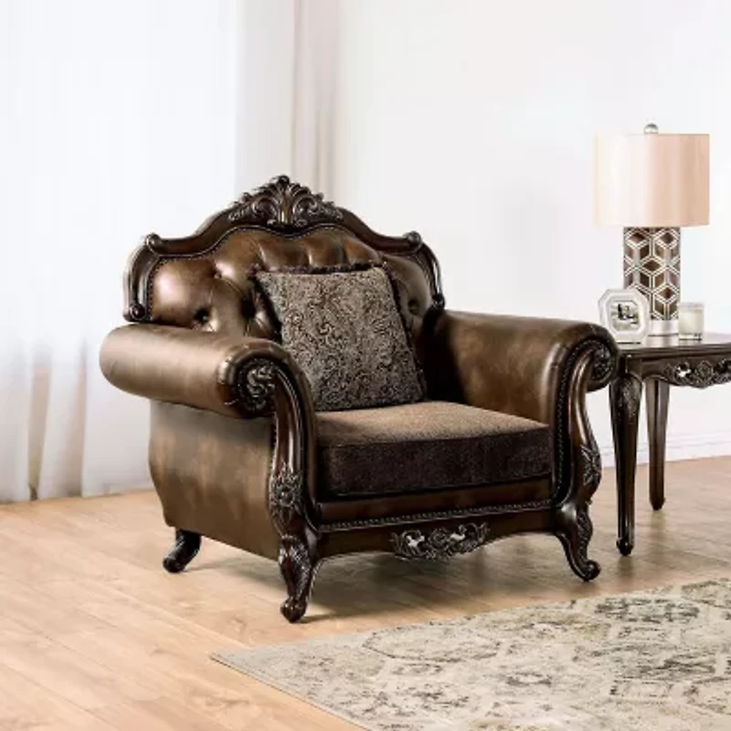 Somina Tufted Upholstered Wingback Chair