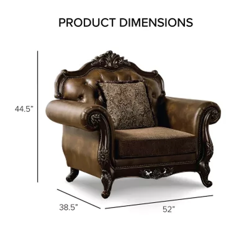 Somina Tufted Upholstered Wingback Chair