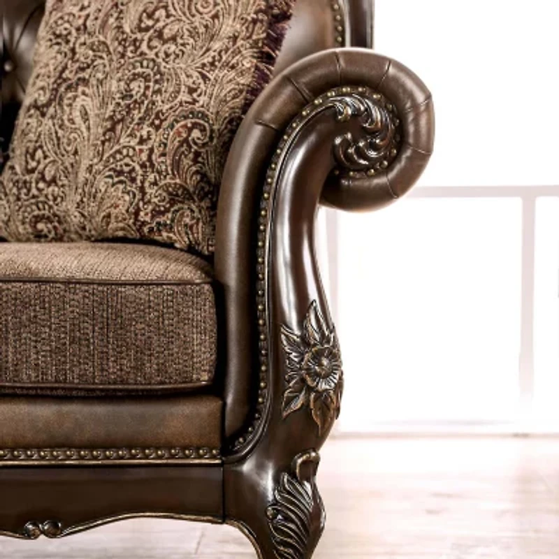 Somina Tufted Upholstered Wingback Chair